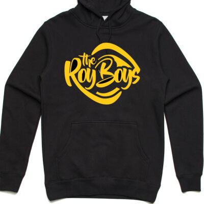 The Roy Boys ASColour HOODIE YELLOW ON BLACK Thumbnail
